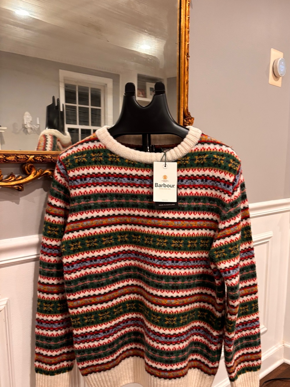 Barbour Multicolor Fair Isle Crewneck Sweater
